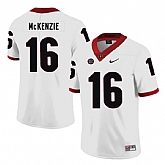 Georgia Bulldogs 16 Isaiah McKenzie White Nike College Football Jersey Dzhi,baseball caps,new era cap wholesale,wholesale hats